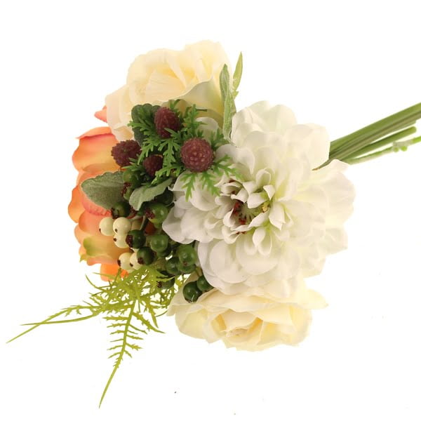 22cm Peony/Rose Bouquet