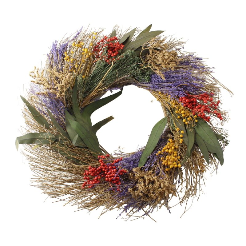 Dried Floral Wreath in Box 53cm
