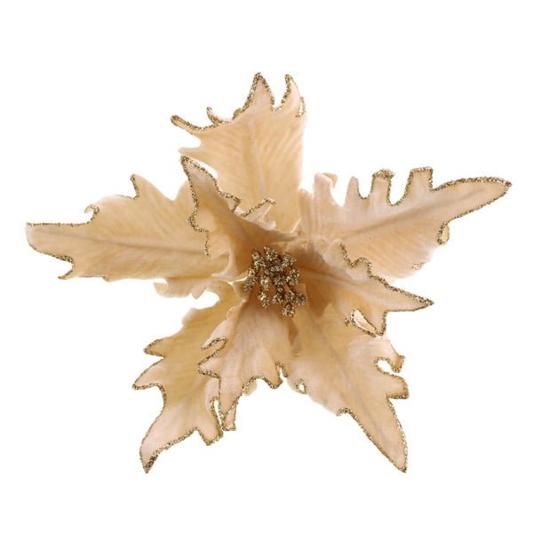 25cm Poinsettia Flower Clip