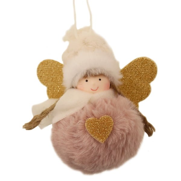 10cm Fluffy Angel Hanger