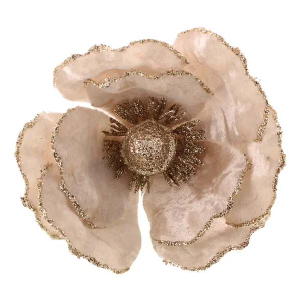 15cm Velvet Poppy on Clip