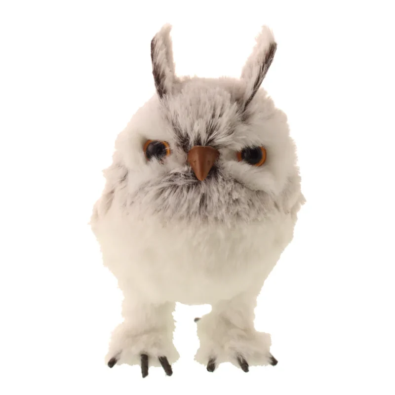 15cm Faux Fur Standing Owl