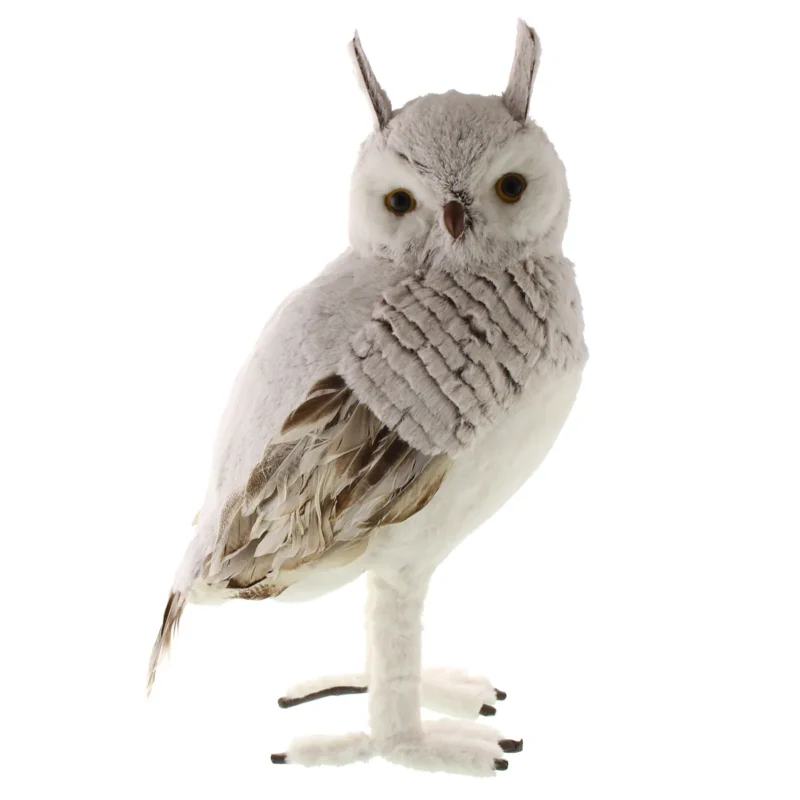 54cm Faux Fur Standing Owl