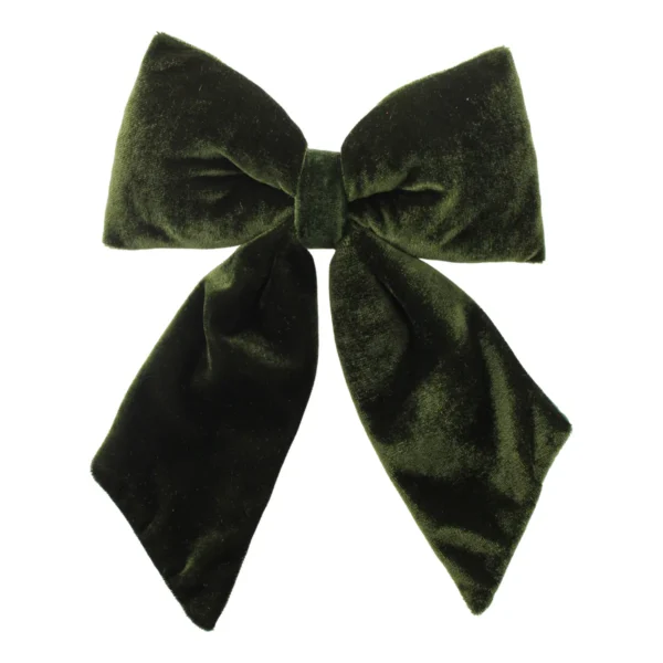 24cm Velvet Bow on Clip