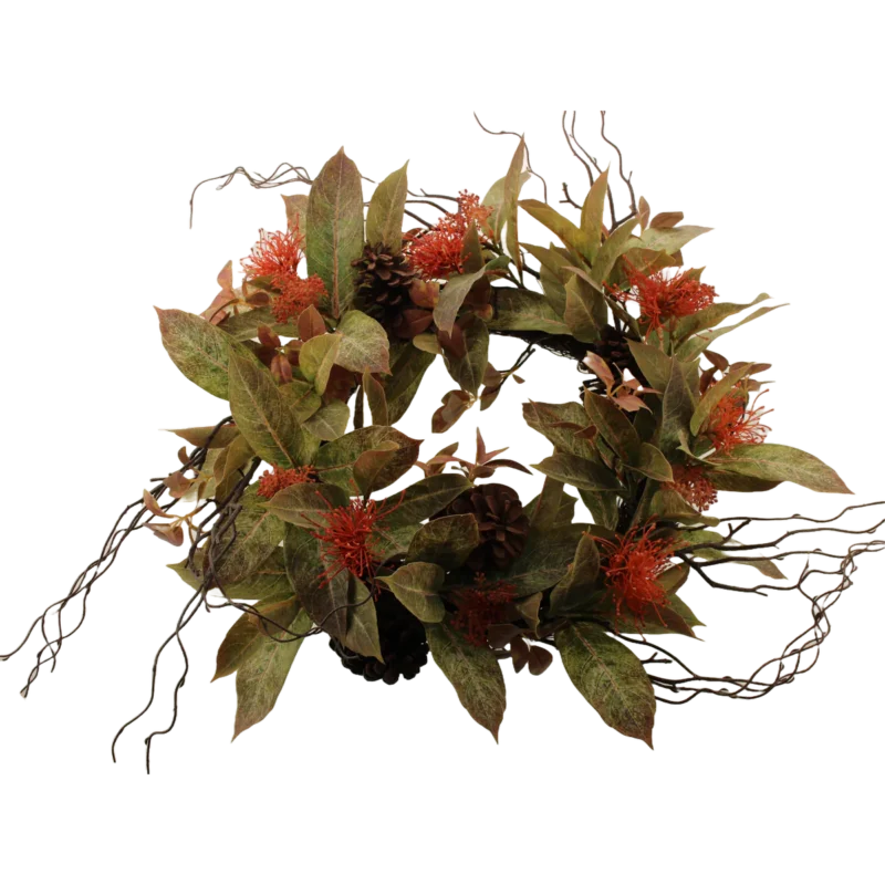 54cm Autumn Banksia Wreath