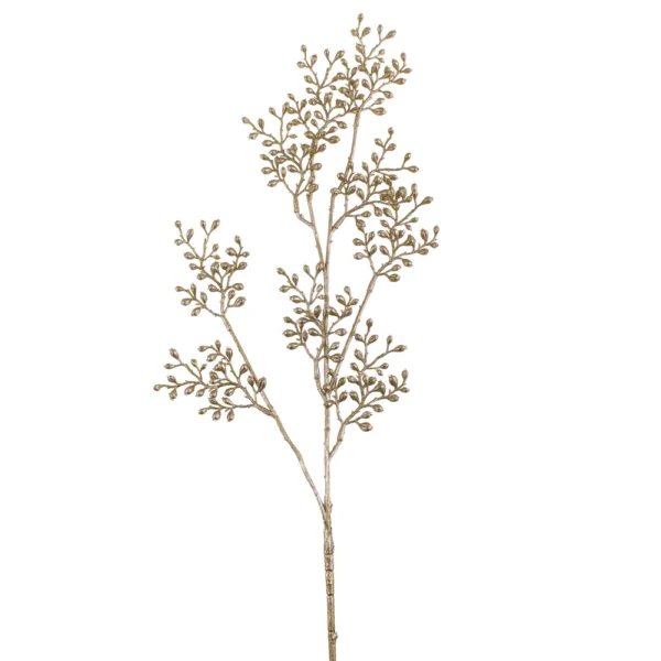 76cm Berry Spray Glittered