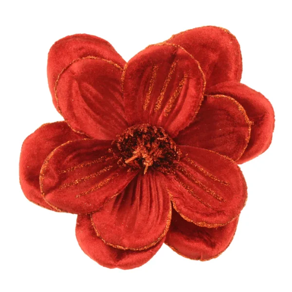 16cm Velvet Magnolia Clip