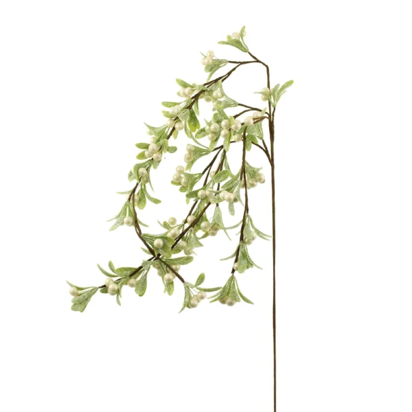 55cm Glittered Trailing Mistletoe Branch