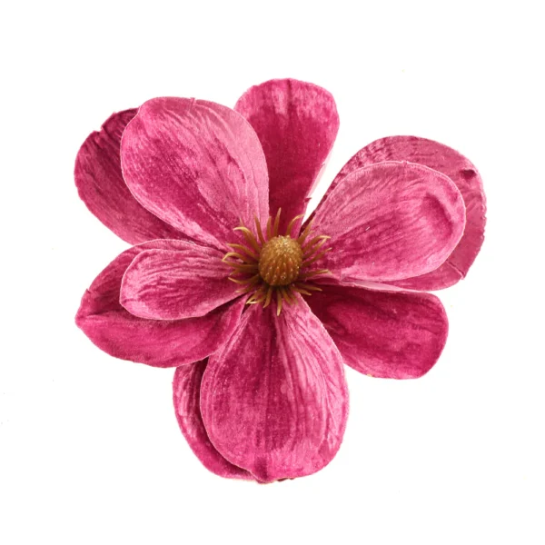 21cm Velvet Magnolia Head Clip