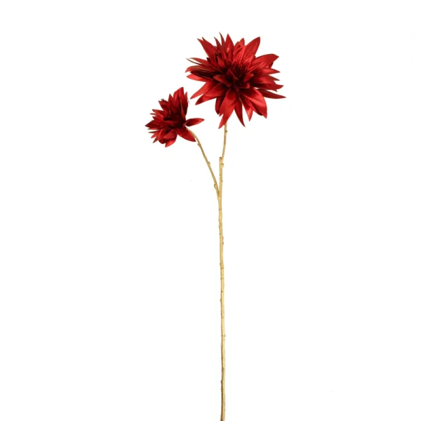 74cm Metallic Dahlia Spray