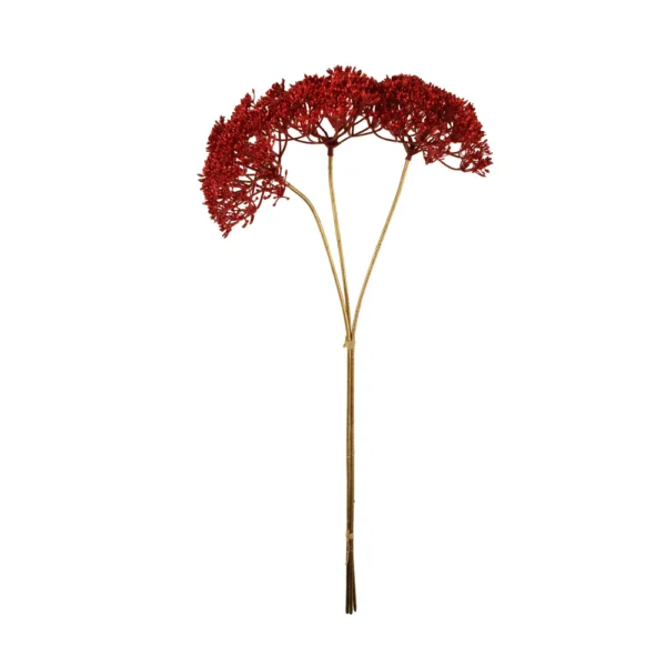 56cm Glittered Lace Flower Bundle of 3