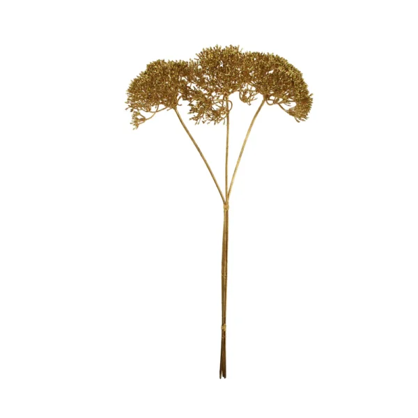 56cm Glittered Lace Flower Bundle of 3